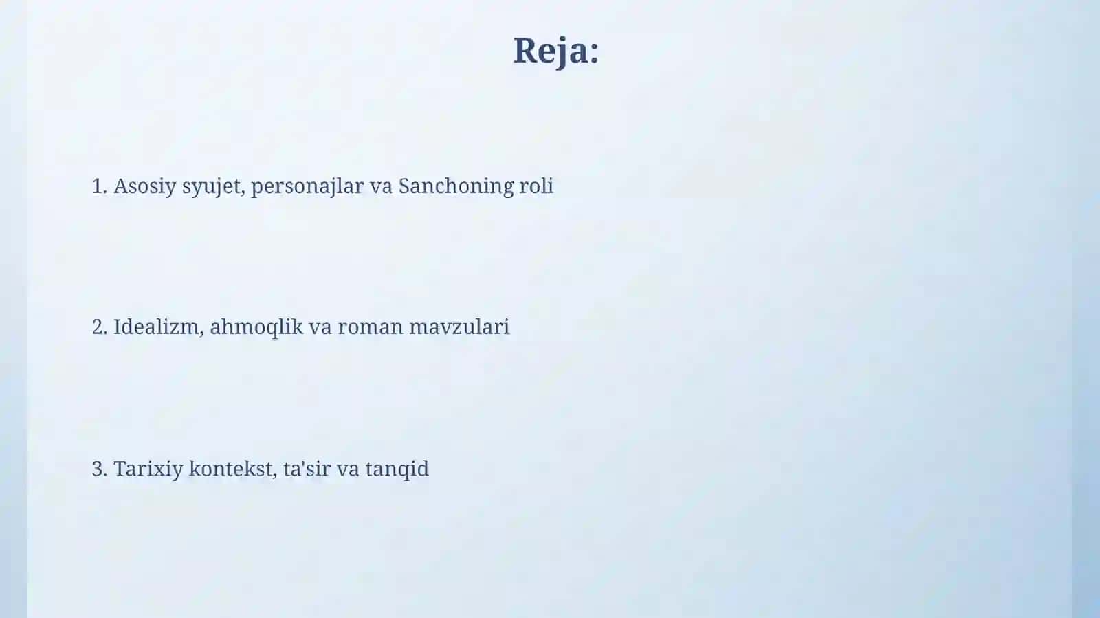 Don Kixot sarguzashtlari 2
