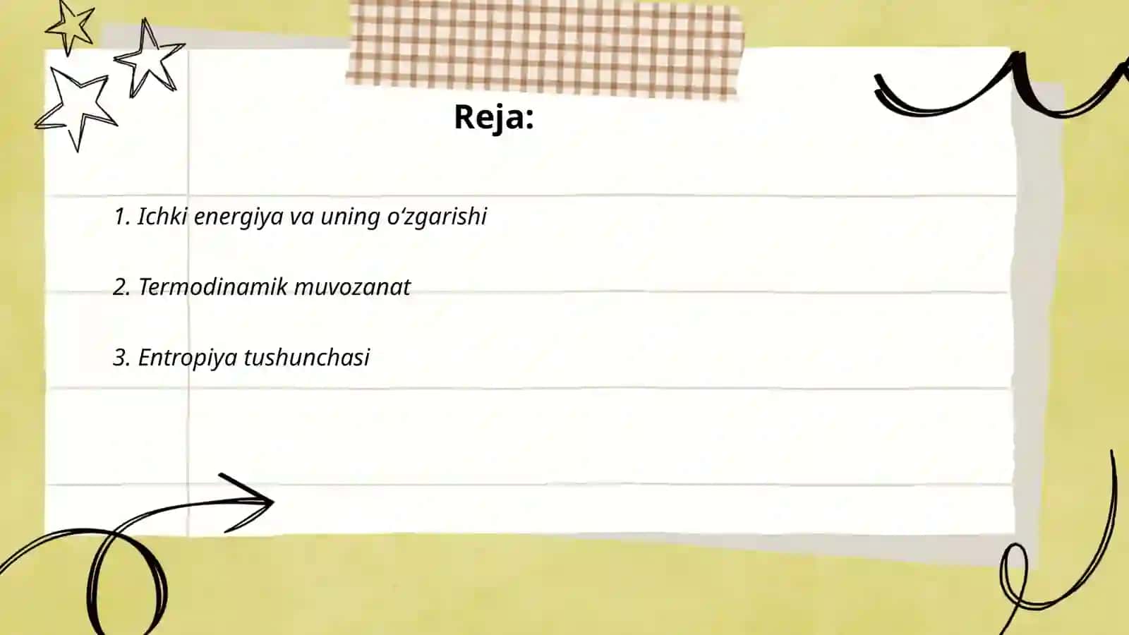 Hayotiy jarayonlar termodinamikasi 2