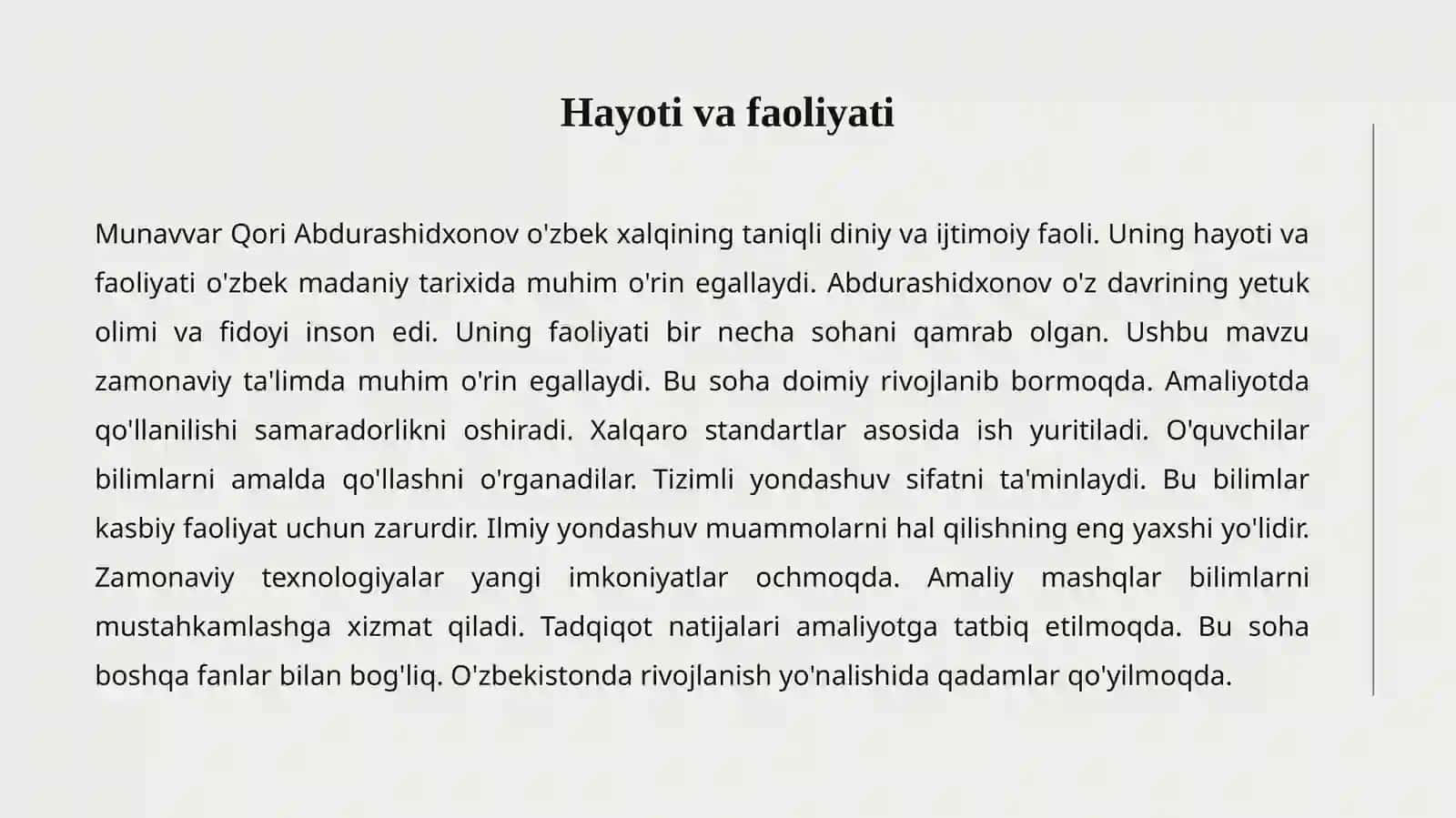 MUNAVVAR QORI ABDURASHIDXONOV 2