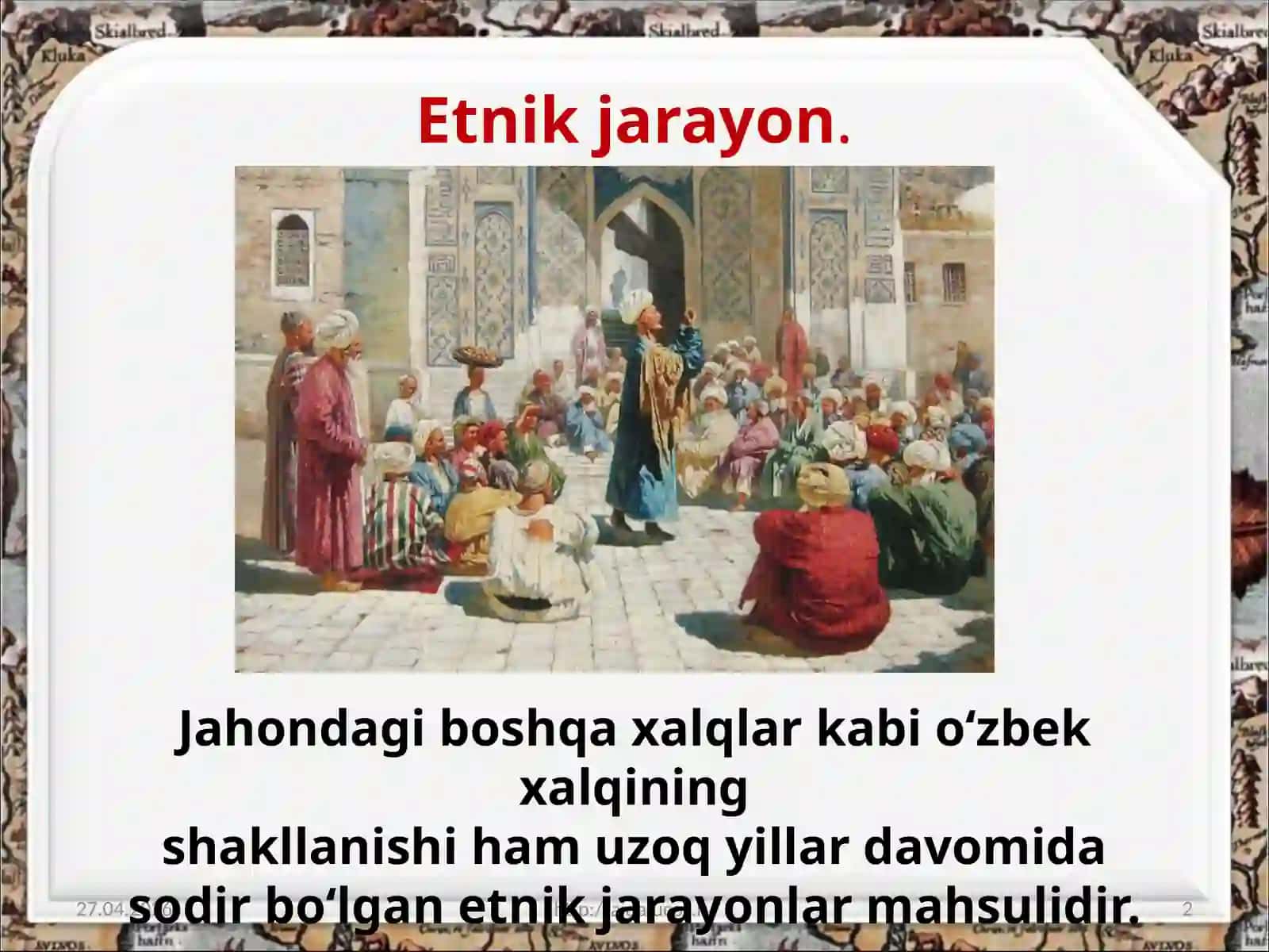ETNOMADANIYATNING SHAKLLANISHIDA XALQ O'YINLARINING O'RNI 2