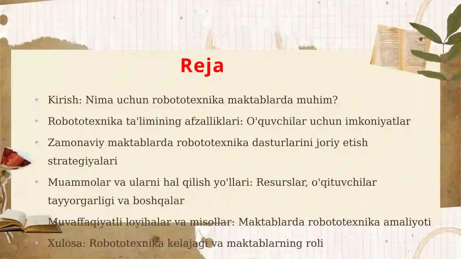 Robototexnika: Maktablarda Muhim Asos 2