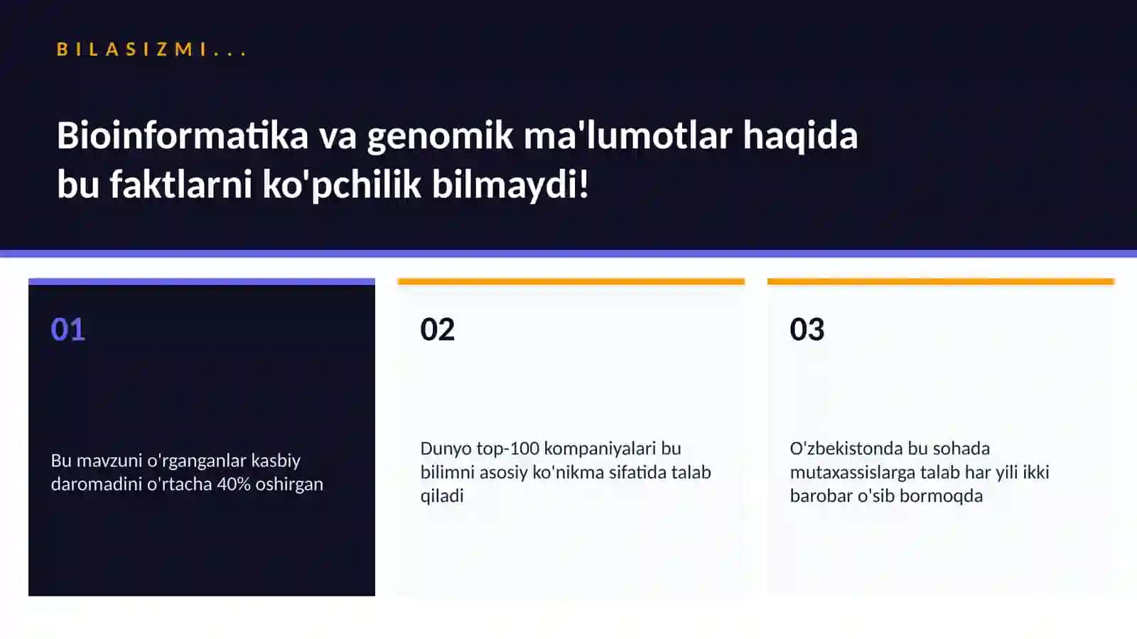 BIOTEXNOLOGIYA VA GENOMIKA 2