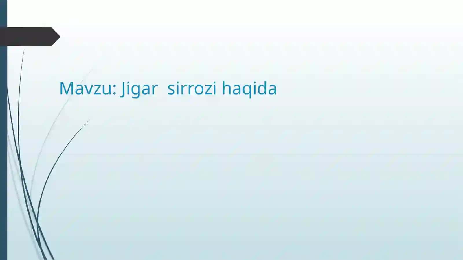 Jigarsirrozi haqida 2