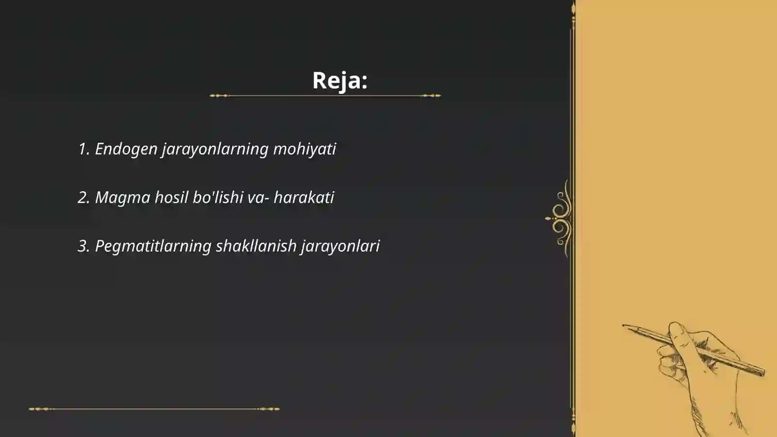 Endogen va Ekzogen Jarayonlar 2