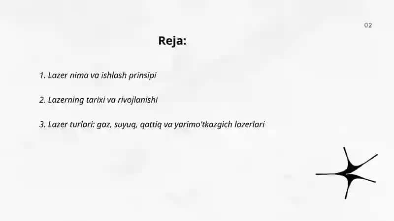 Lazerlar haqida 2