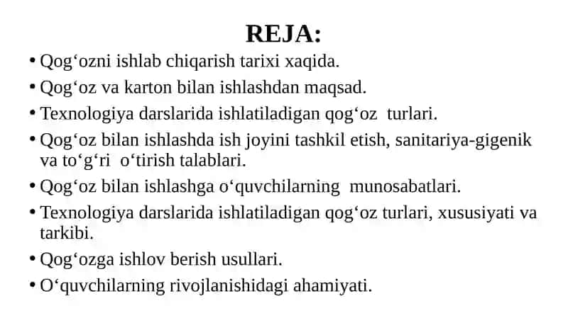 “QOG‘OZVAKARTONDAN AMALIY ISHLARNI TASHKIL ETISH METODIKASI” 2