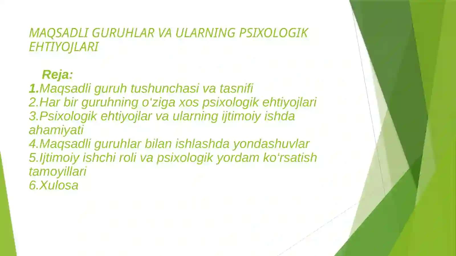 FARG’ONA DAVLAT UNVERSITETI TARIX FAKULTETI IJTIMOIY ISH YO’NALISHI 1-BOSQICH TALABASI ERGASHEVA ASILANING AXOLINI TURLI QATLAMLARI BILAN IJTIMOIY ISH FANIDAN MUSTAQIL TALIM ISHI 2