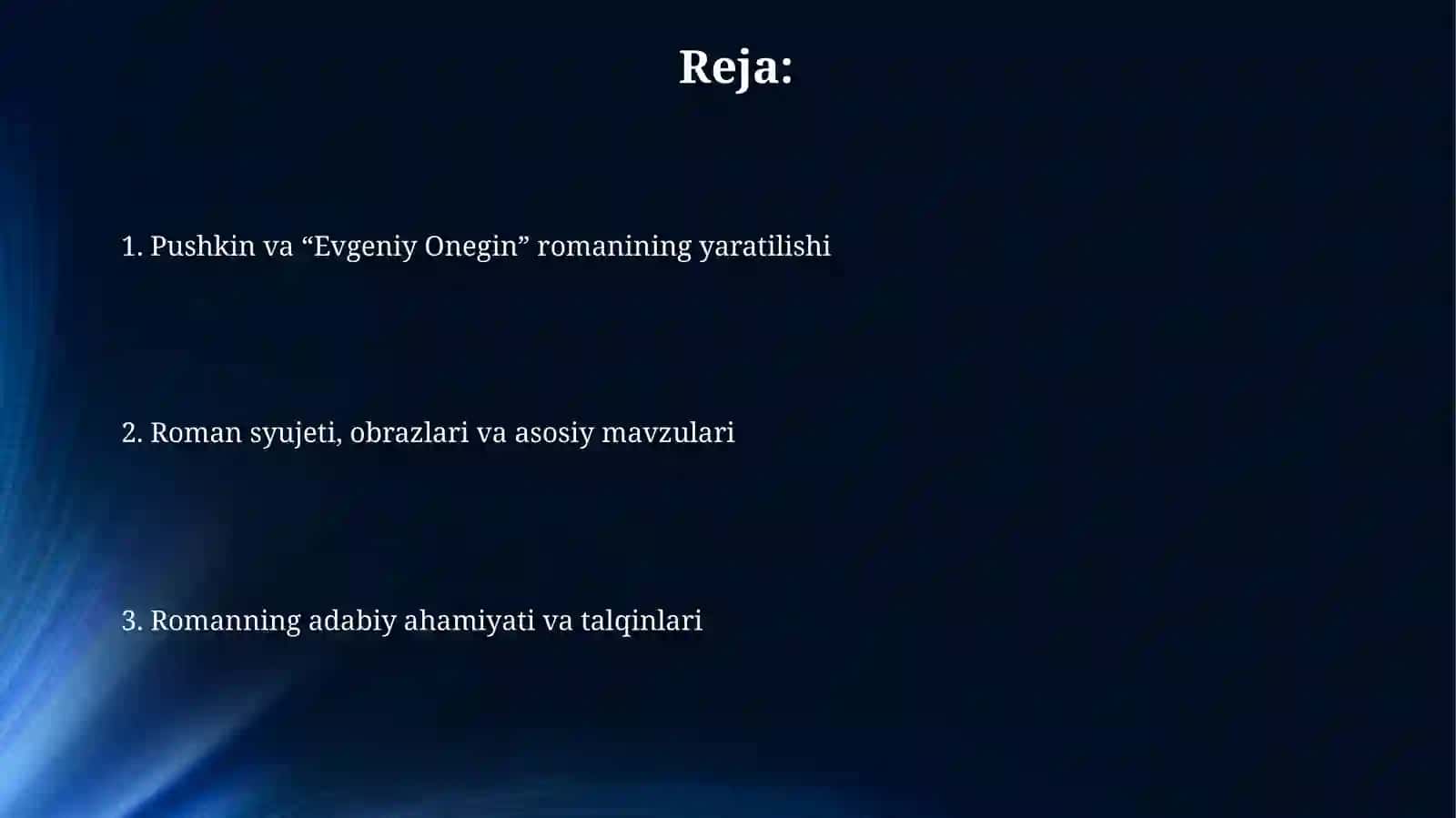 Pushkin. Evginiy Onegin asari 2