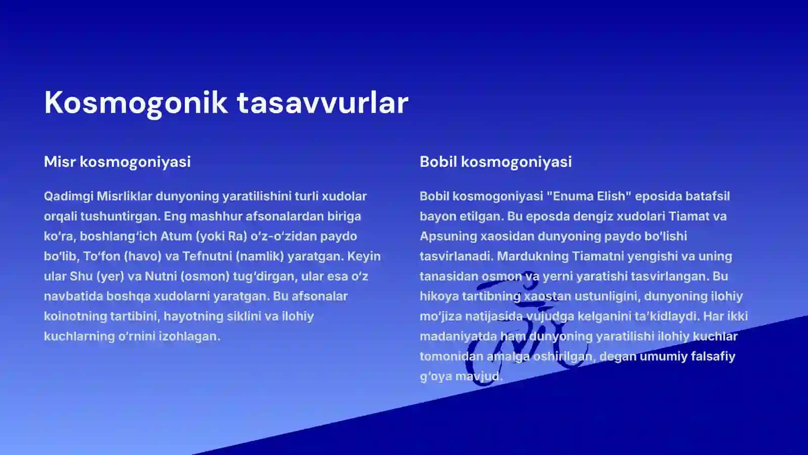 Qadimgi Misr va Bobildagi ilk falsafiy qarashlar 2