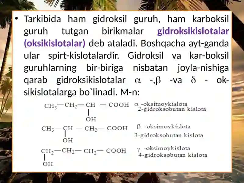 Oksikislotalar 2