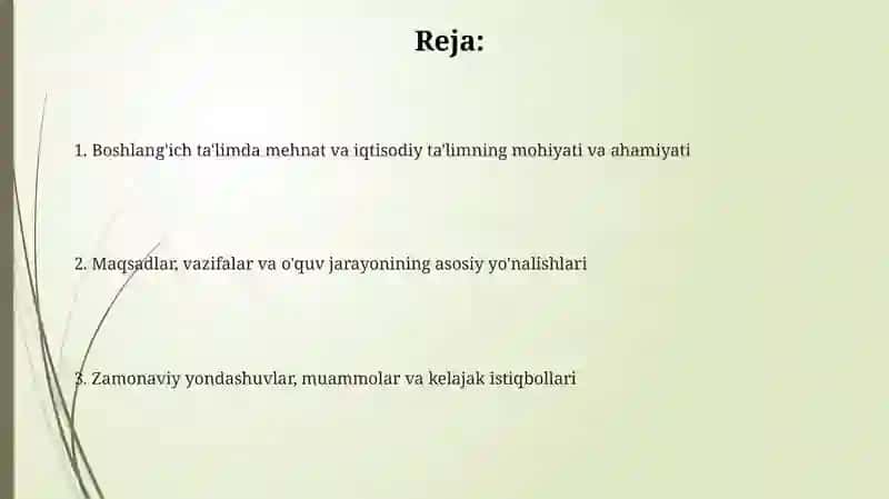Mehnat va iqtisodiy ta'limning mohiyati va ahamiyati 2
