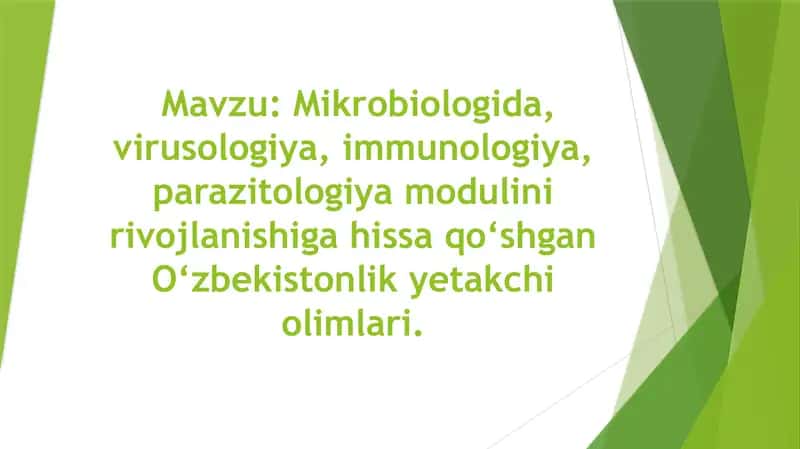 Toshkent Tibbiyot Akademiyasi 1-sonli Davolash Ishi Fakulteti talabasining mustaqil ishi 2