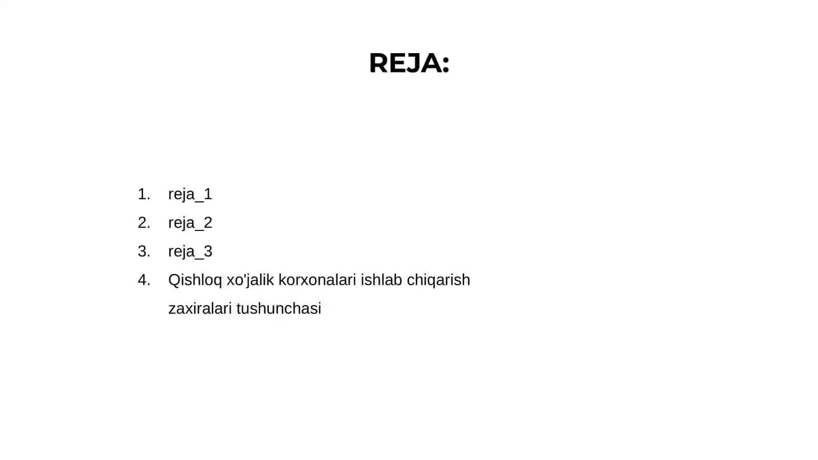 Qishloq xo'jalik korxonalari ishlab chiqarish zaxiralari 2