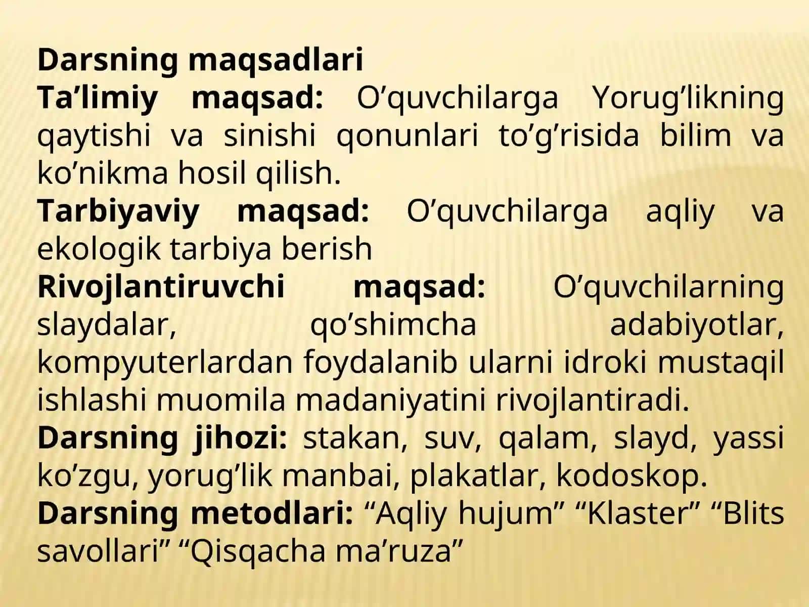Yorug’likning qaytishi va sinishi 2