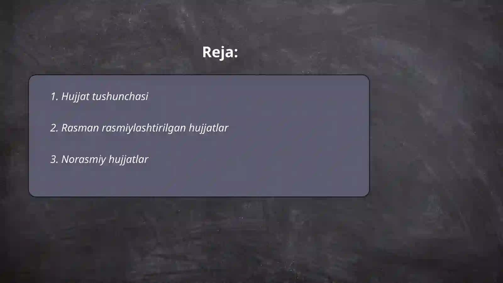 Hujjat turlari va ularning o'ziga xos xususiyatlari 2
