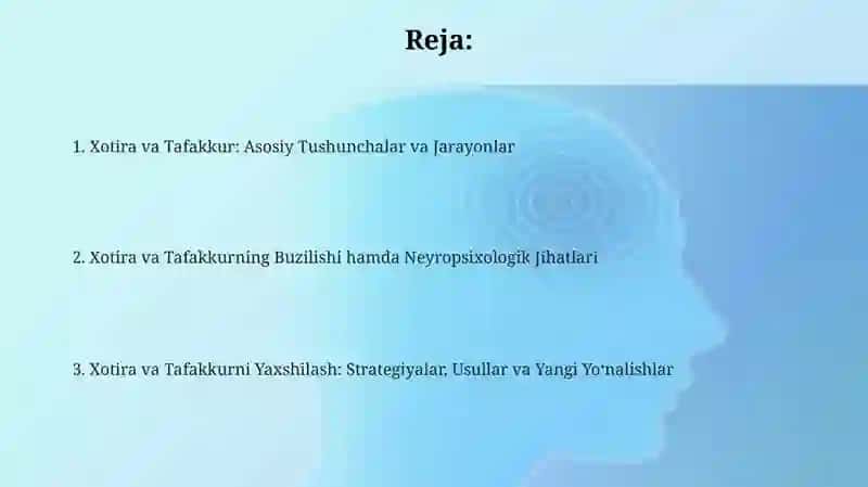 Xotira va Tafakkur 2