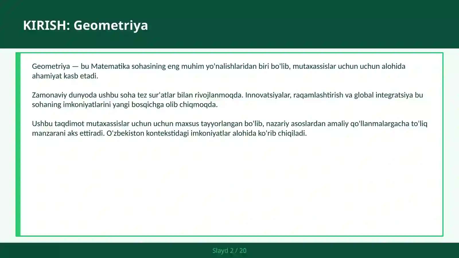 GEOMETRIYA 2