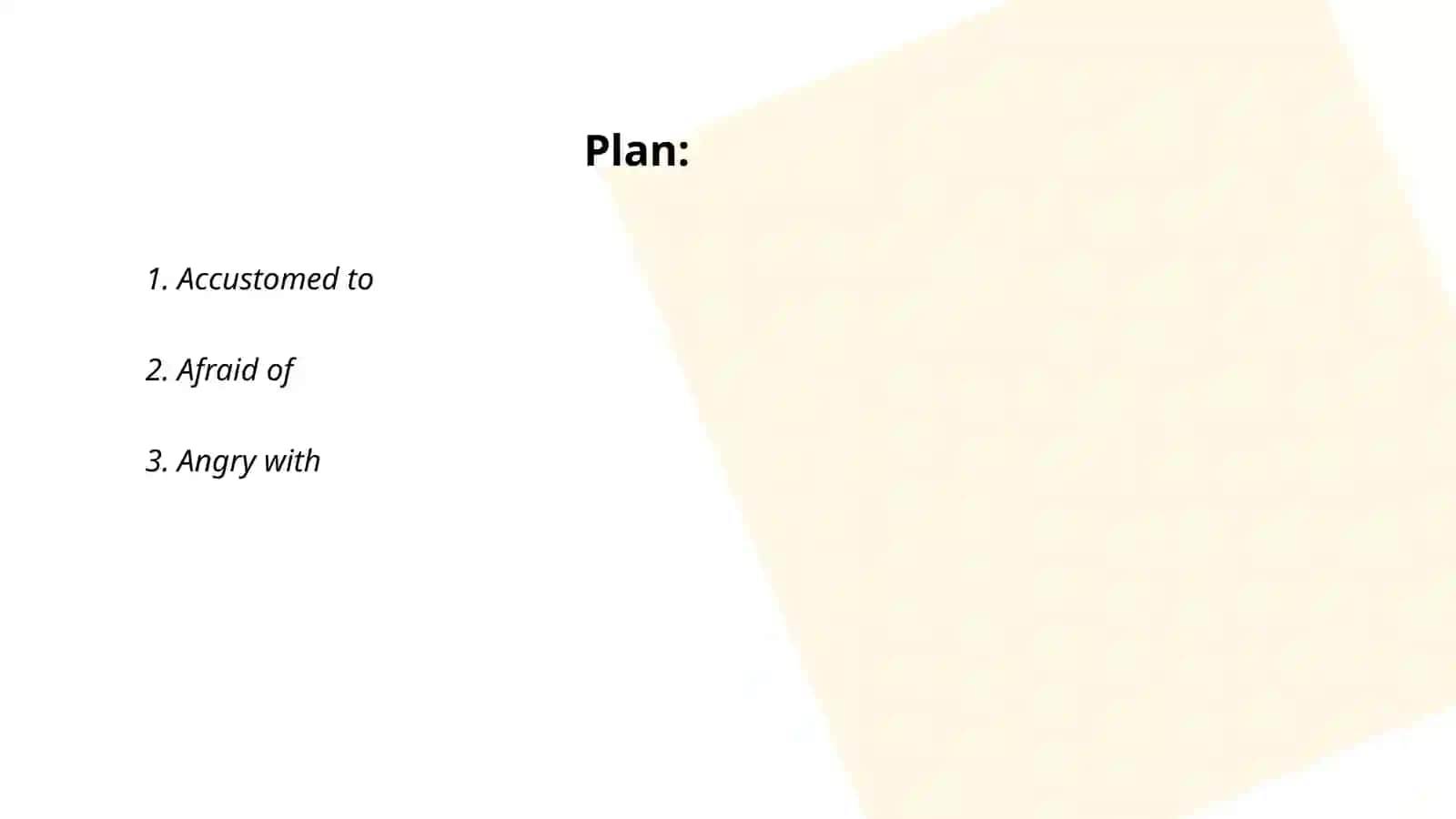Adjective+preposition collocations 2