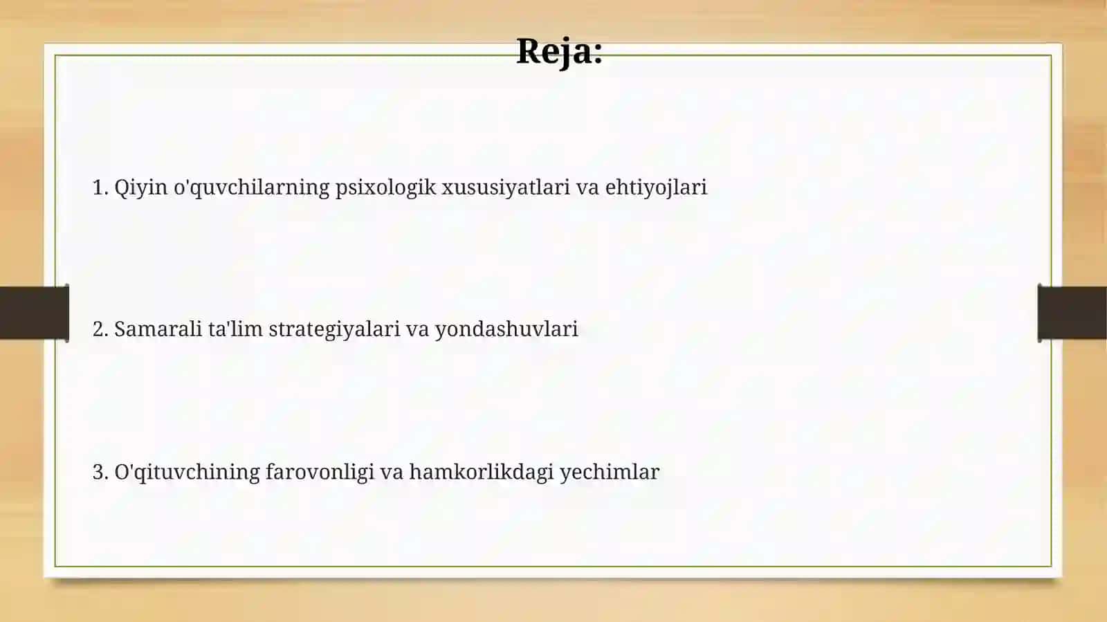 Tarbiyasi qiyin o'quvchilar bilan ishlash psixologik asoslari 2