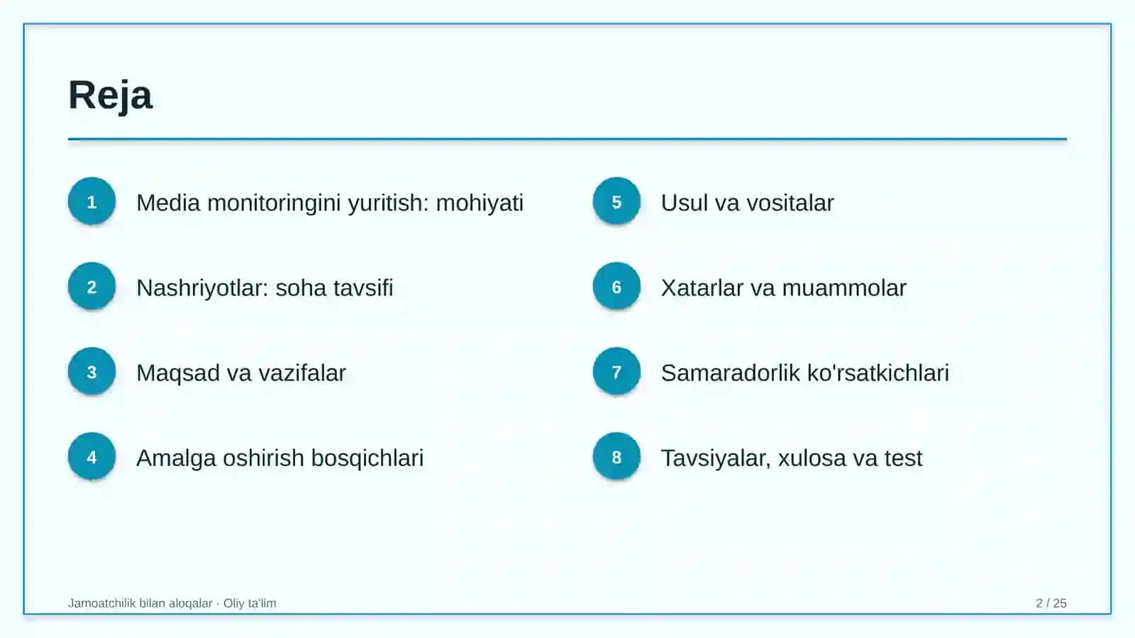 nashriyotlarda media monitoringini yuritish 9948 2