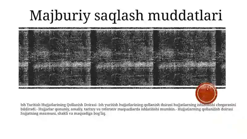 Ish Yuritish Hujjatlarining Qollanish Doirasi 2