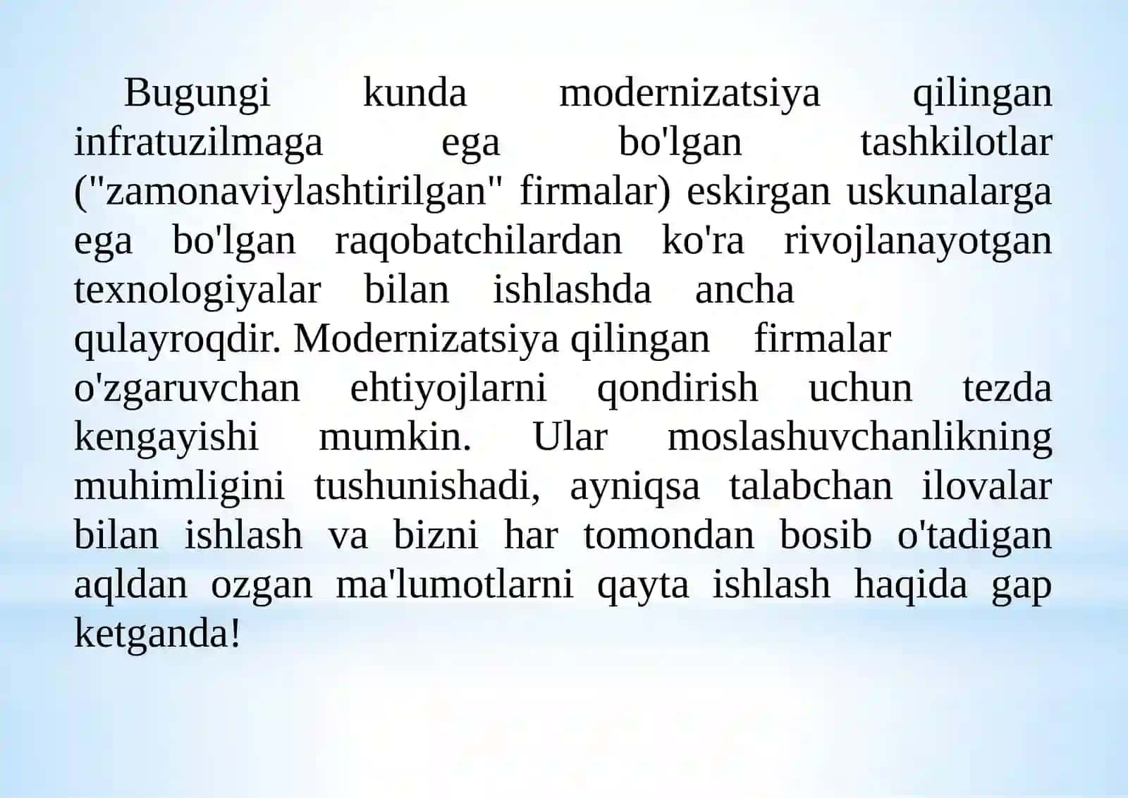 Ma’lumotlarga ishlov berish markazidagi resurslar 2