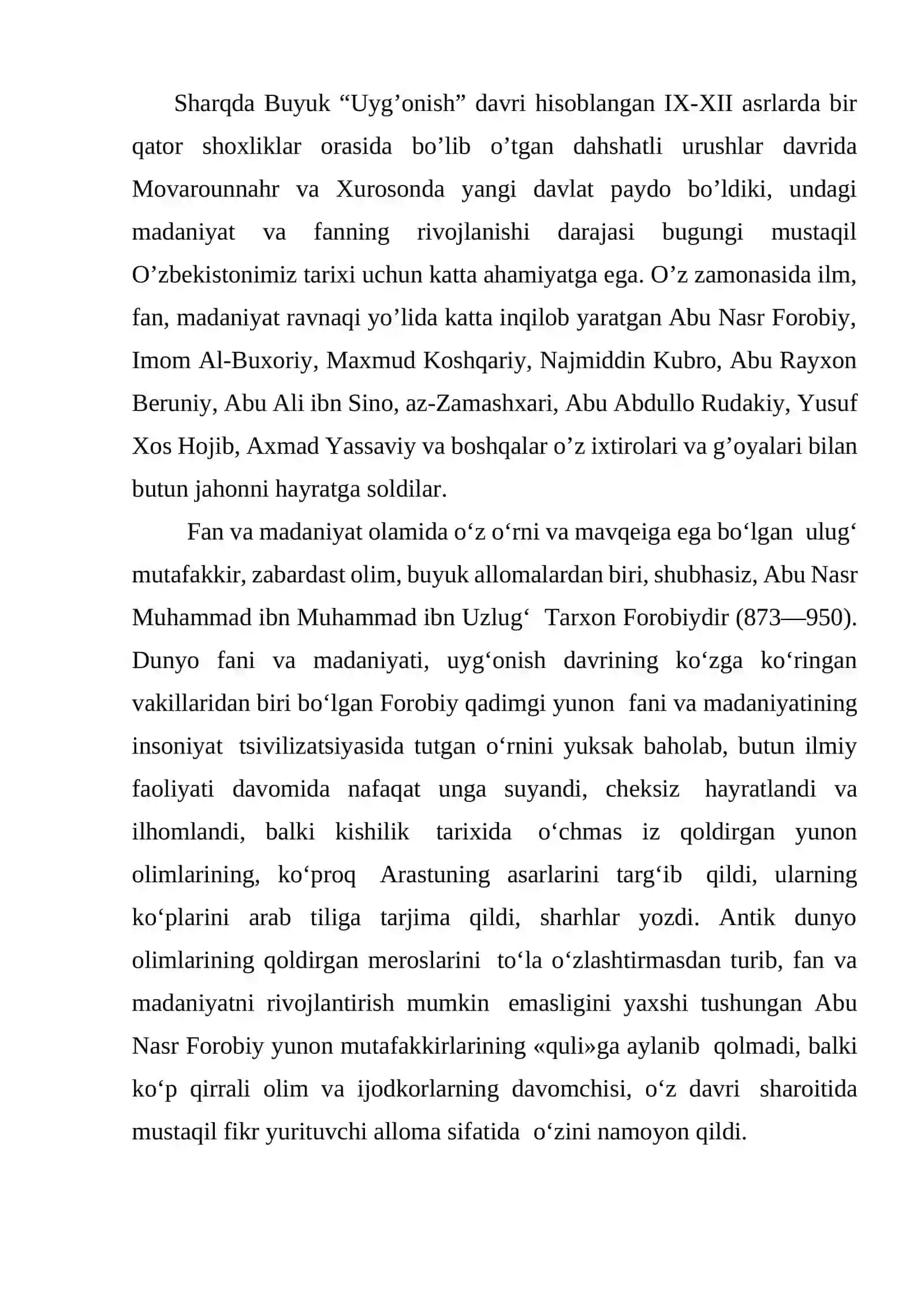 Abu Nasr Farobiyning talimiy ahloqiy g’oyalari va ularni mohiyati 2