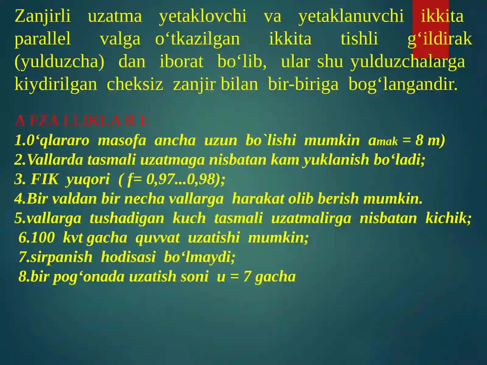 Zanjirliuzatmalar 2