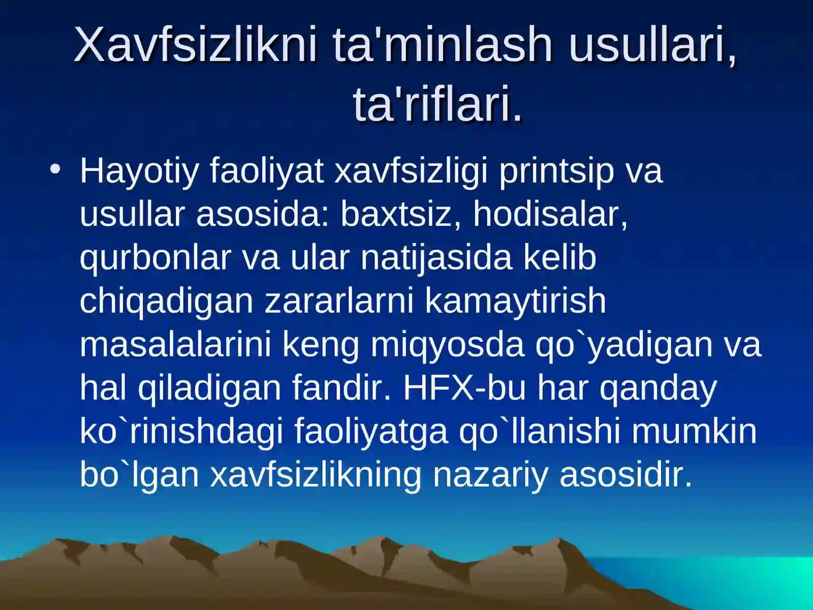 Hayotiy faoliyat xavfsizliging huquqiy asoslari 2