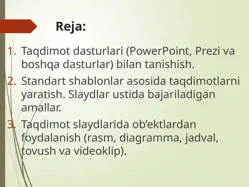 Taqdimotlarbilanishlashtexnologiyasi 2