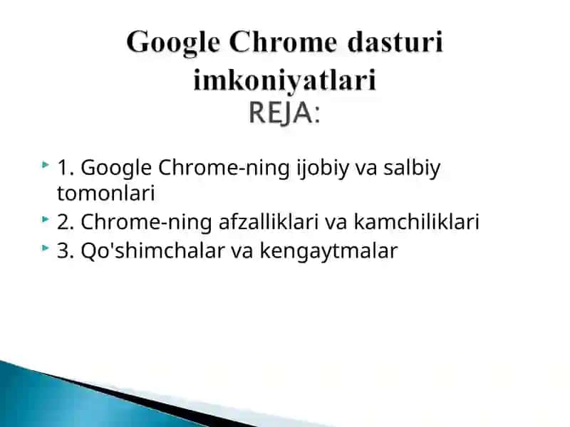 Google Chrome dasturi 2