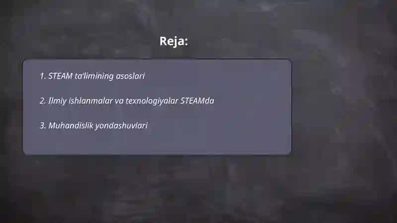 STEAM taʼlim tizimi 2