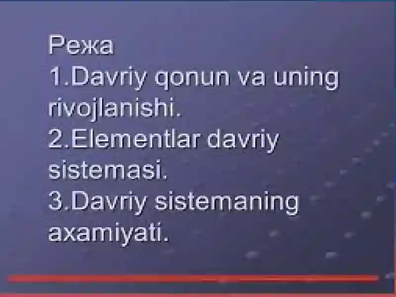 Elementlar va ularning birikmalari 2