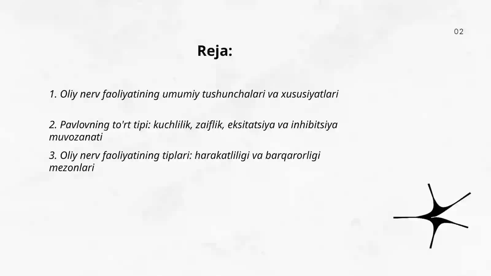 Oliy nerv faoliyatining tiplari va signal tizimlari 2