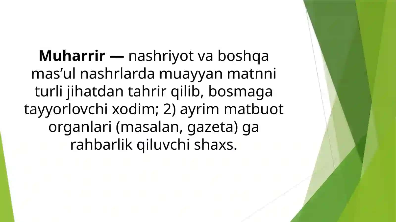 Muharrirlik mahoratining nazariy       asoslari 2