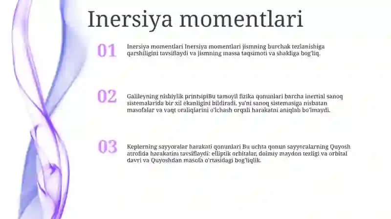 Inersiya momentlari 2