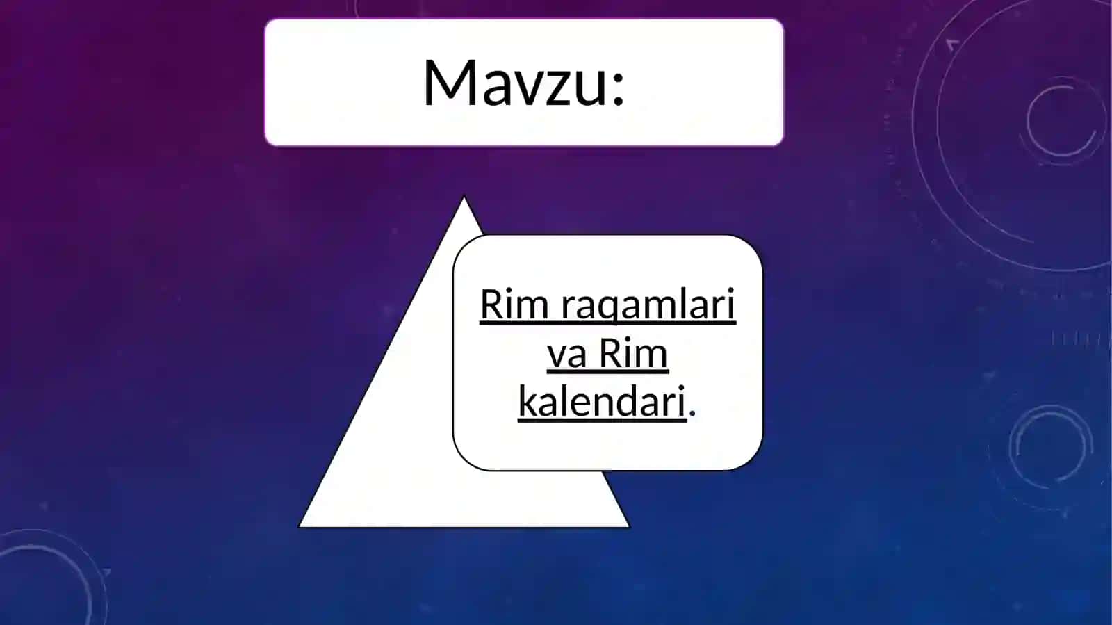 Rim raqamlarining paydo bo'lishi va manbai 2