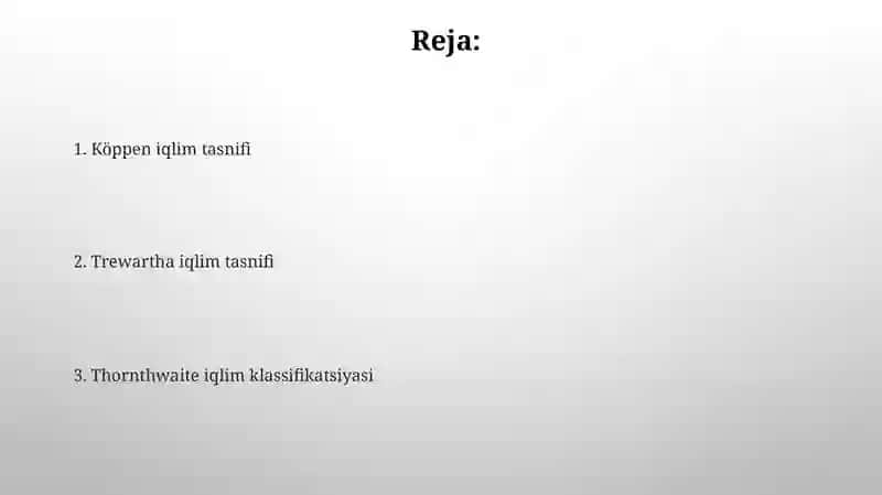 Köppen iqlim tasnifi 2