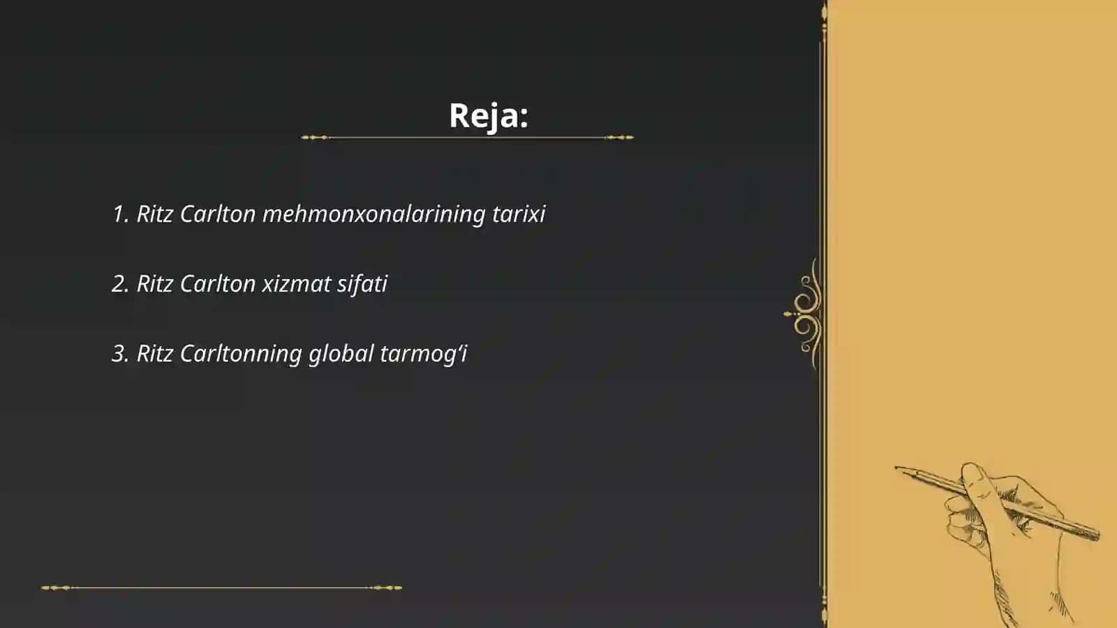 Ritz Carlton mehmonxonalarining tarixi 2