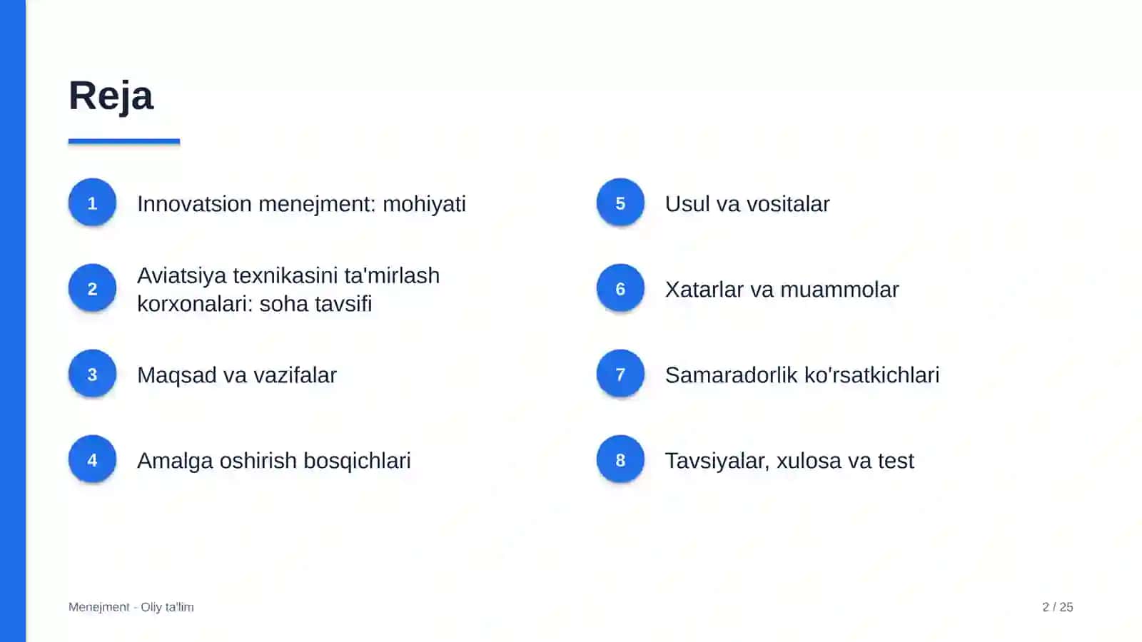 aviatsiya texnikasini ta'mirlash korxonalarida innovatsion menejment 2049 2