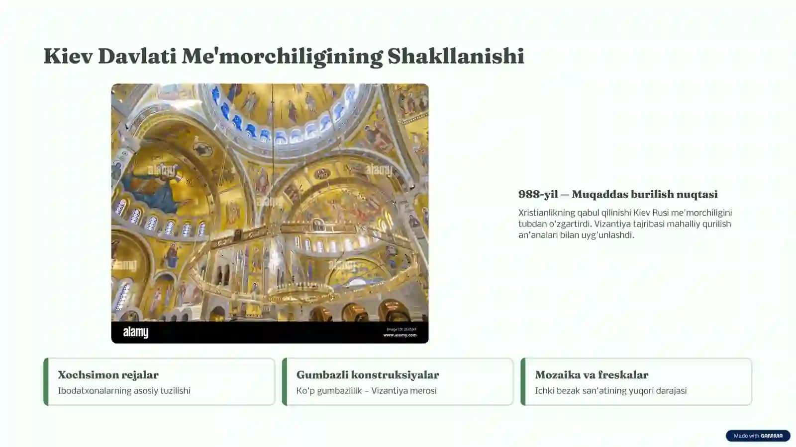 Kiev Davlati va Rossiyaning XIV–XVII Asrlar Arxitekturasi | PPT. pptx 2