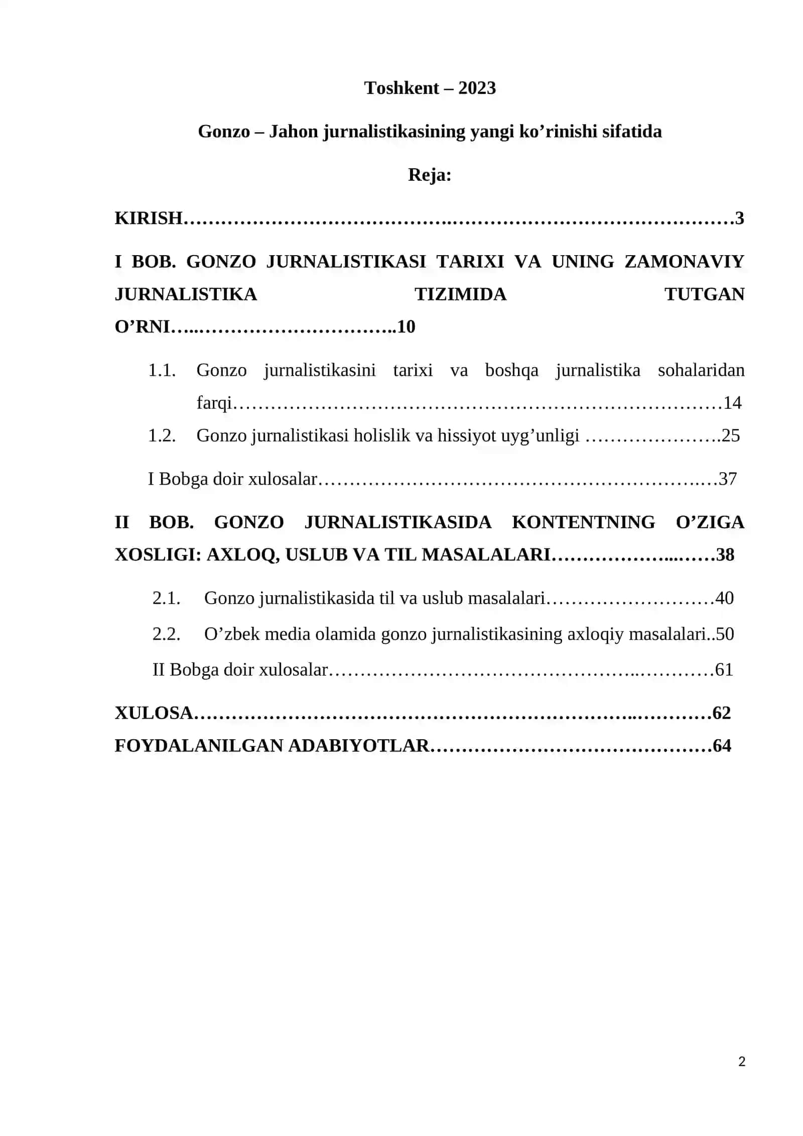 Gonzo – Jahon jurnalistikasining yangi ko’rinishi sifatida 2