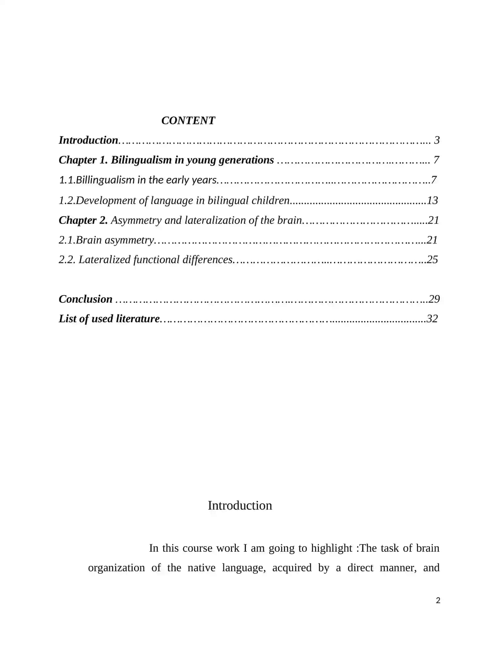 Foreign language (English) in preschool and primary education 2