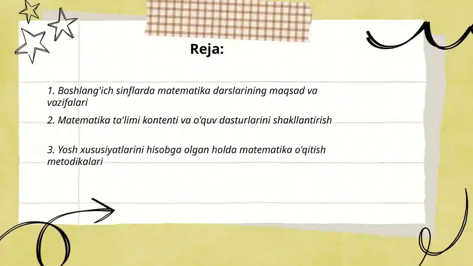 Boshlang'ich sinflarda matematika o'qitish 2