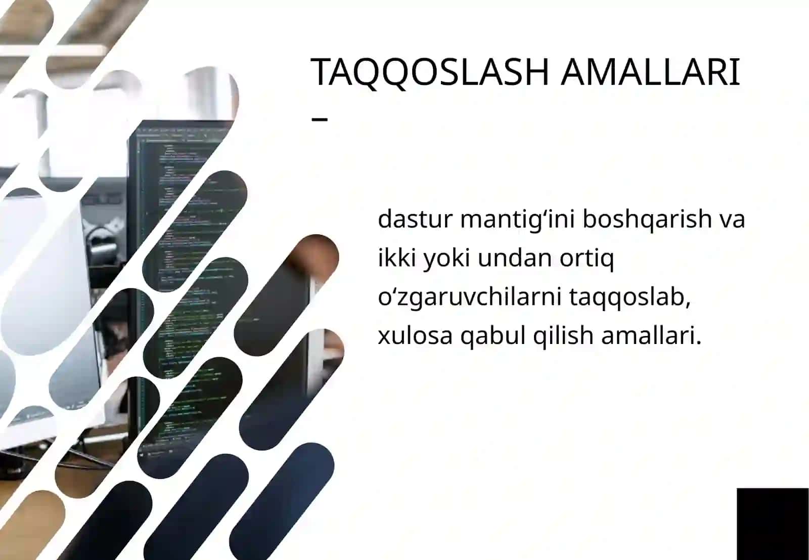 PYTHONDA MANTIQIYMASALALARNI DASTURLASH 2