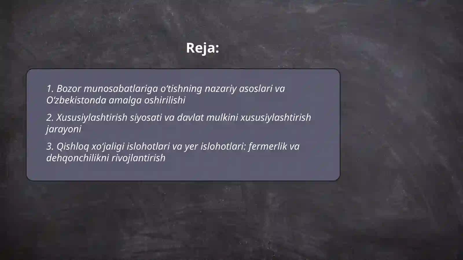 O'zbekistonda bozor munosabatlarining shakllanishi va iqtisodiy islohotlarning amalga oshirilishi 2