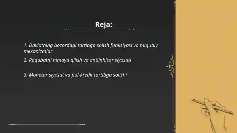 Bozor iqtisodiyotida davlatning roli 2