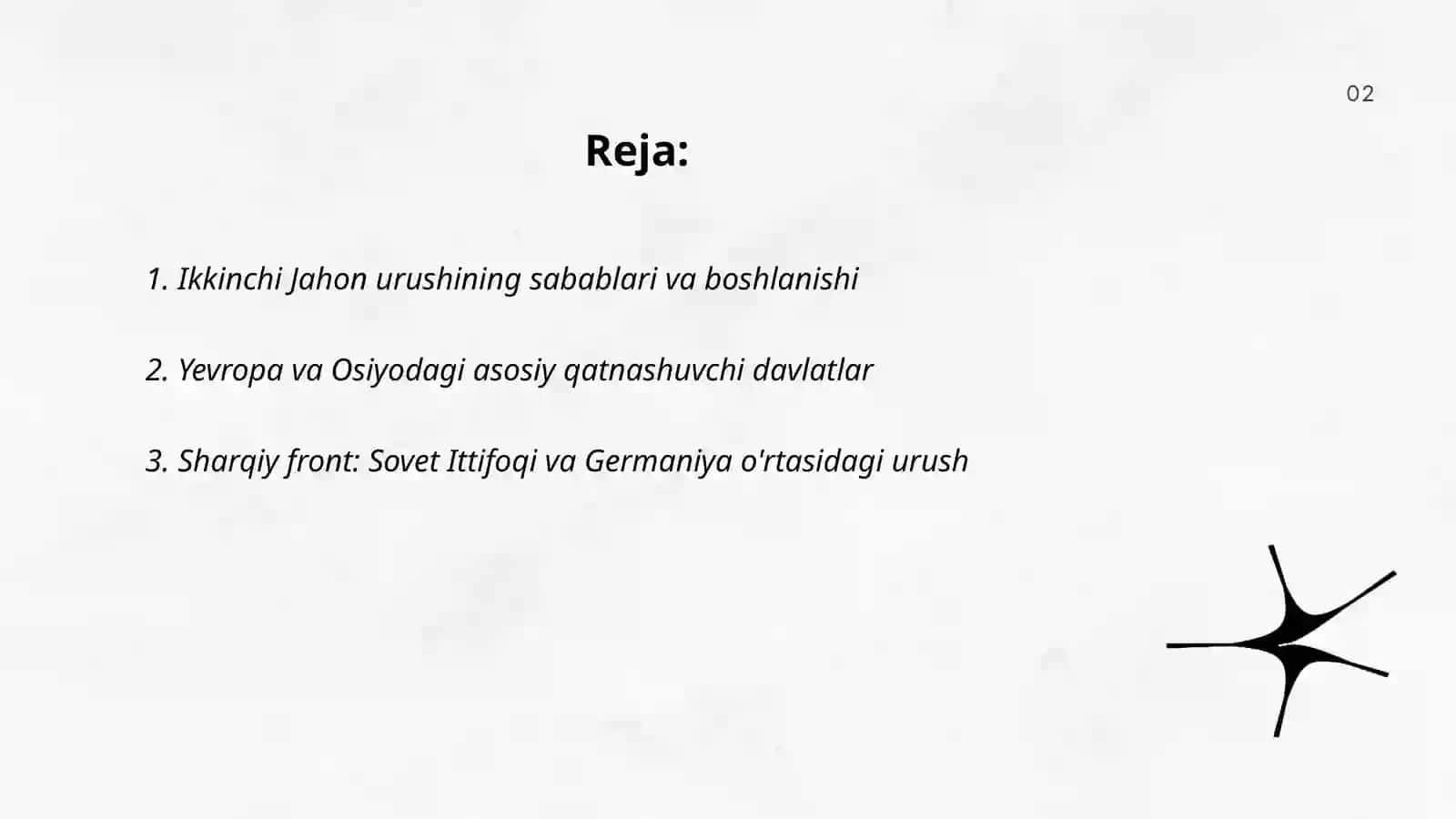 Ikkinchi Jahon urushi - Qambarova Gulibonu Sanjarbek qizi 2