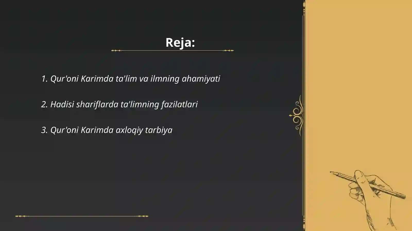 Quroni Karim va Hadisi shariflarda ta‘lim tarbiya masalalari 2