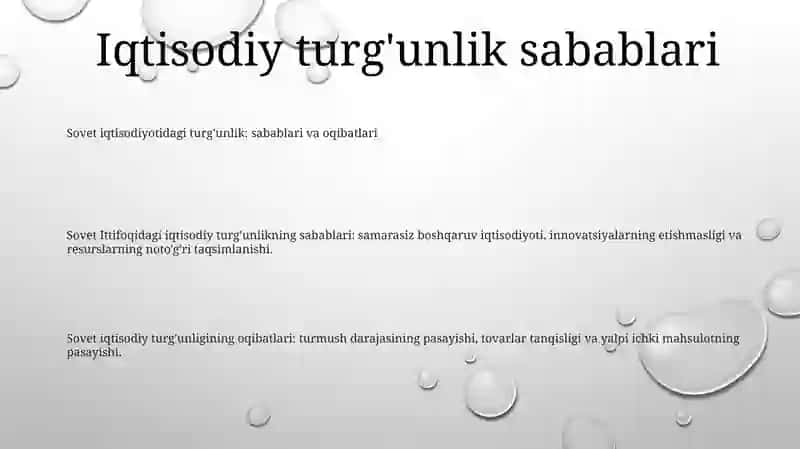 Sovet Davlatining Tanazzulga Yuz Tutishi 2
